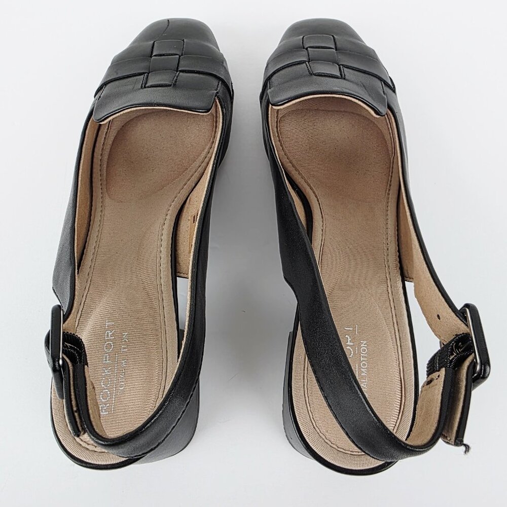 ROCKPORT Leather Women Slingback Flats Size 9 - Picture 7 of 14